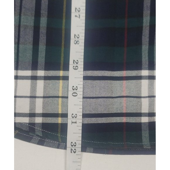 Vtg Tommy Hilfiger Button-Up Dress Shirt Men's Large Green Plaid Long‎ Sleeve - Picture 6 of 6